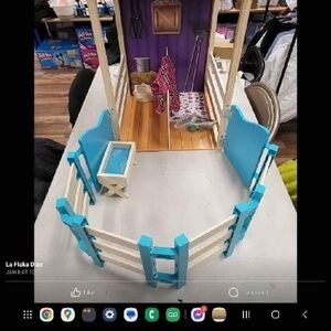 Blue and White Dollhouse